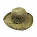 Crocheted Up Turned Brim Straw Hat - Tropical Trends, Kettle Brim Hat - SetarTrading Hats 