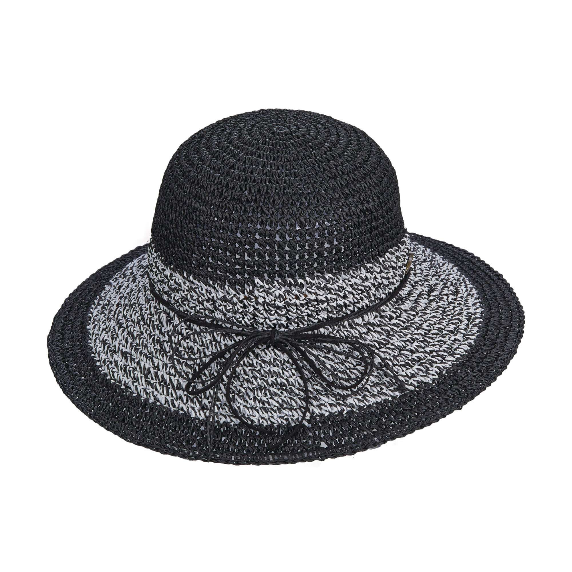 Hand Crocheted Twisted Toyo Floppy Hat - Cappelli Straworld Floppy Hat Cappelli Straworld    