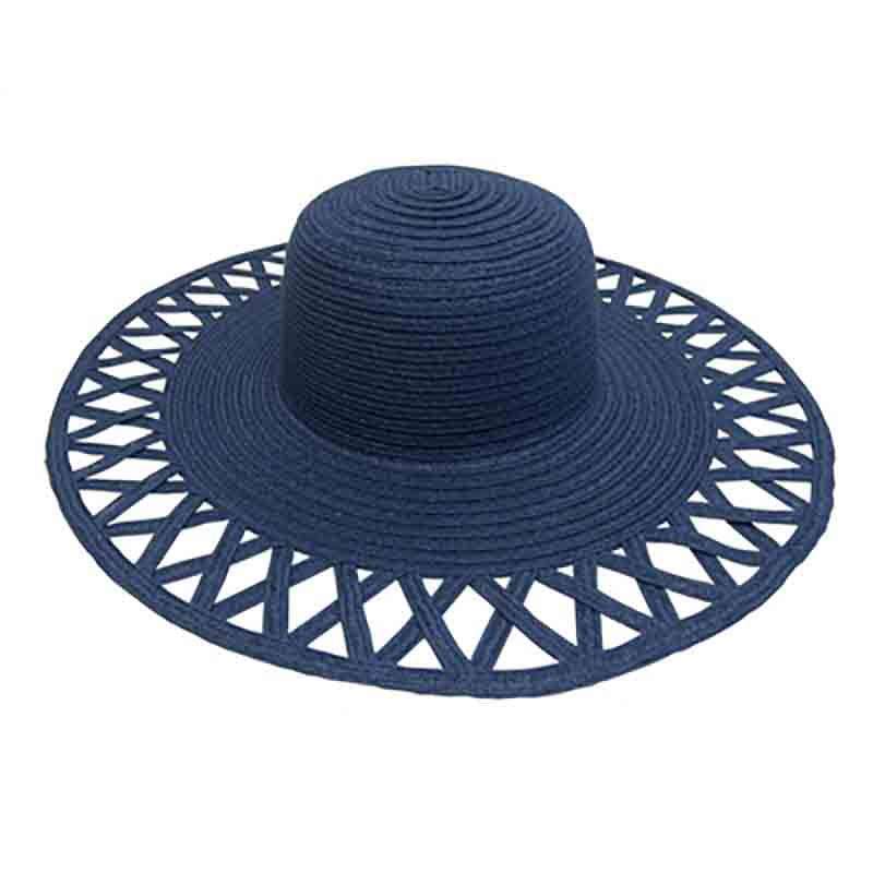 Cutout Brim Straw Summer Hat, Red - Boardwalk Style  display picture 3