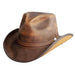 Cyclone Leather Cowboy Hat with Ranger Band up to 2XL - Double G Hat Cowboy Hat Head'N'Home Hats  Burnt Honey S (54-55 cm) 