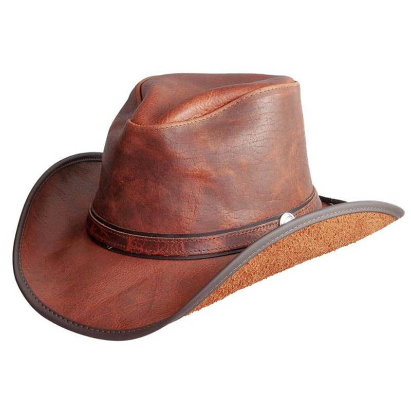 Cyclone Leather Cowboy Hat with Ranger Band up to 2XL - Double G