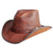 Cyclone Leather Cowboy Hat with Ranger Band up to 2XL - Double G Hat Cowboy Hat Head'N'Home Hats  Firewater S (54-55 cm) 