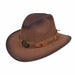 Western Safari Style Hat with Brass Concho - Kenny Keith Safari Hat Great hats by Karen Keith DL8B-M Brown Medium (57 cm) 