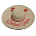 Dolce Vita Straw Sun Hat with Tassel - Cappelli Straworld, Wide Brim Sun Hat - SetarTrading Hats 