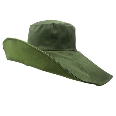 Eden Eclipse Reversible Organic Cotton Resort Sun Hat - Flipside Hats Wide Brim Hat Flipside Hats FS027-022 Fern / Green M/L (58 cm) 
