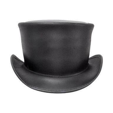 El Dorado Leather Top Hat,  Black - VooDoo Hatter Top Hat Head'N'Home Hats    