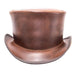 El Dorado Leather Top Hat,  Brown - VooDoo Hatter Top Hat Head'N'Home Hats    