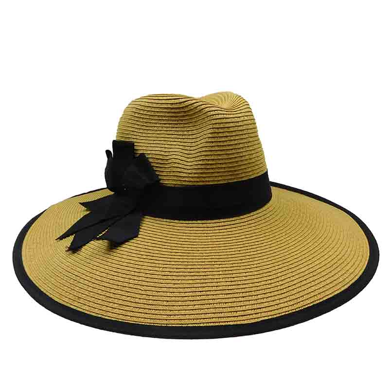 Elegant Wide Brim Straw Hat - Large and X-Large Size Women's Hats