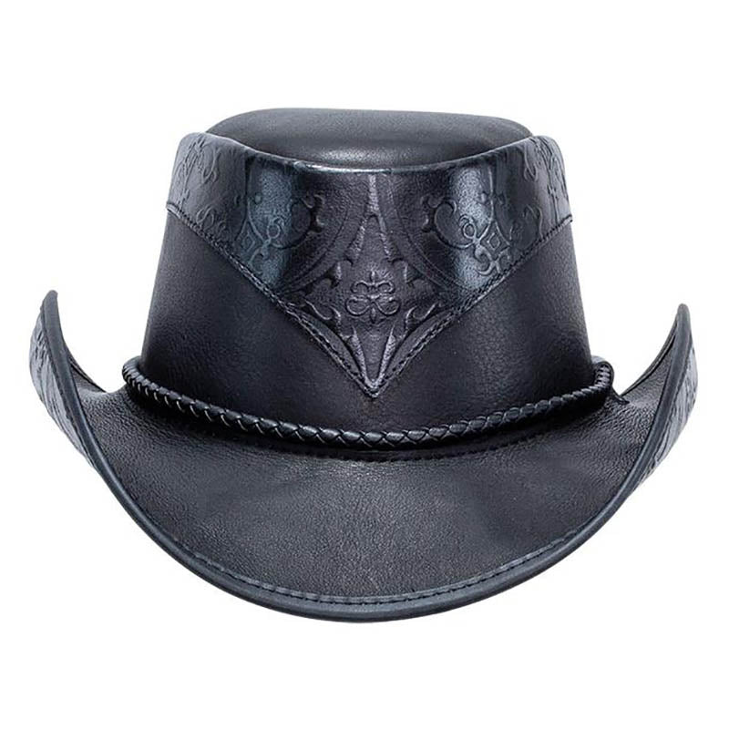 Falcon Leather Cowboy Hat up to 3XL - Double G Western Hats  display picture 3