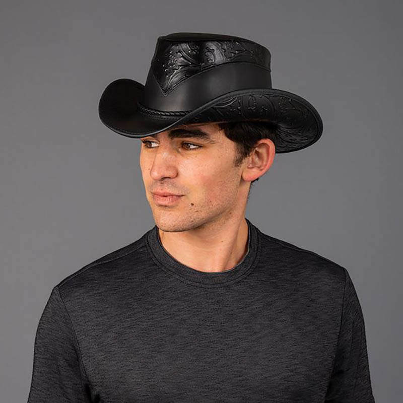 Falcon Leather Cowboy Hat up to 3XL - Double G Western Hats, USA Cowboy Hat Head'N'Home Hats    