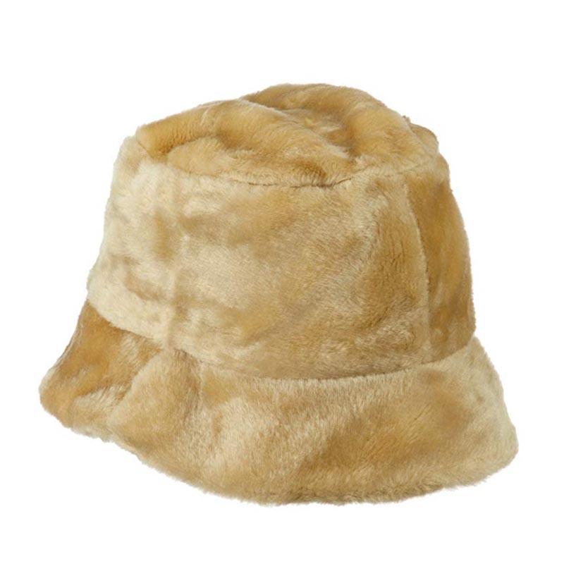 Faux Fur Bucket Hat Cloche Jeanne Simmons    