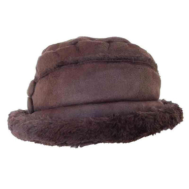 Faux Suede Bucket Hat with Button Accent by JSA, Bucket Hat - SetarTrading Hats 