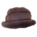 Faux Suede Bucket Hat with Button Accent by JSA Bucket Hat Jeanne Simmons js7306bn Brown  