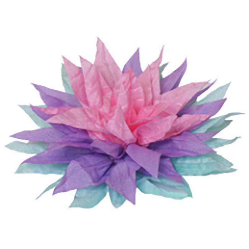 Three Tone Flower Fascinator-Brooch Fascinator Something Special LA lb7593pk Pink  