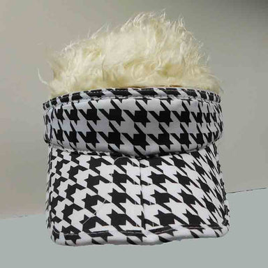 Flair Hair Foldable Men's Sun Visor Cap - Black & White Chevron Pattern Cap Great hats by Karen Keith V8CVBL Blond  