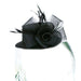 Mini Hat with Mesh Flower Fascinator Something Special LA FT28BK Black  