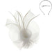 Double Mesh Flower Fascinator Fascinator Something Special LA Fft38WH White  