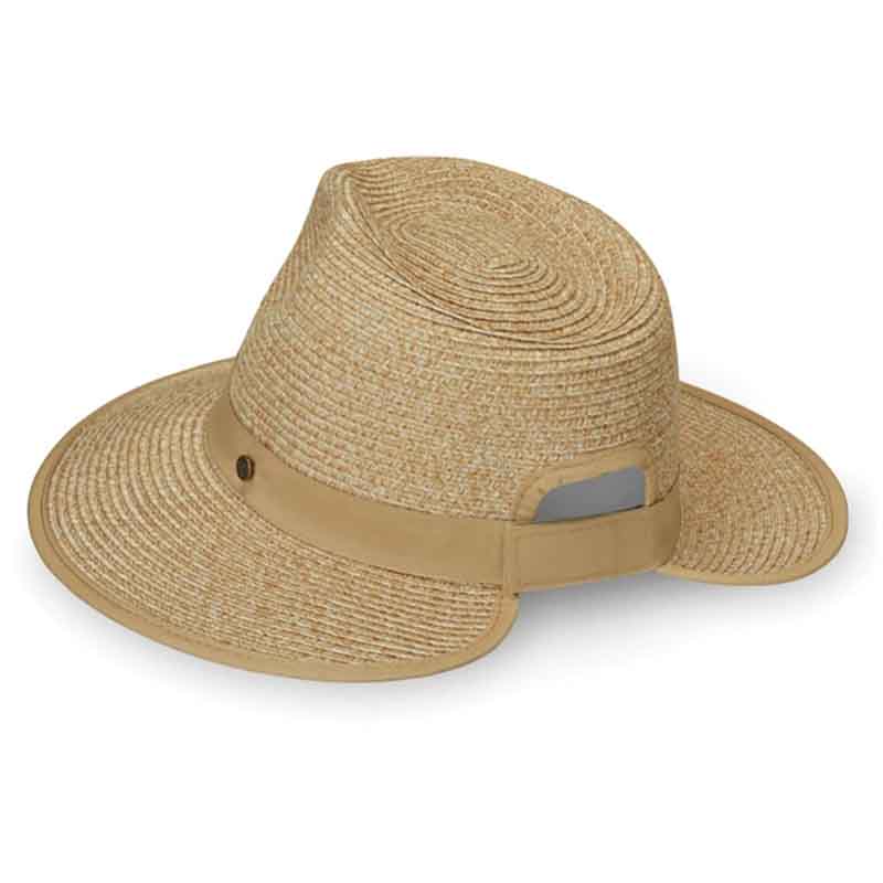 Gabi Ponytail Hole Fedora - Wallaroo Hats Safari Hat Wallaroo Hats GABI-BGE Beige M/L (58 cm) 