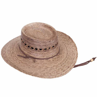 Gambler Burnt Palm Leaf Sun Hat with Lattice Crown upto 2XL- Tula Hats Gambler Hat Tula Hats TU1-6000 Burnt Palm Small (55 cm) 