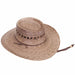 Gambler Burnt Palm Leaf Sun Hat with Lattice Crown upto 2XL- Tula Hats Gambler Hat Tula Hats TU1-6000 Burnt Palm Small (55 - 56 cm) 