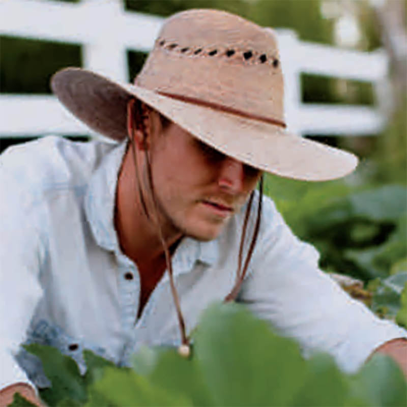 Vented Gardener Unisex Burnt Palm Leaf Safari Hat up to 2XL -Tula Hats ...