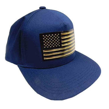 Gold USA Flag Patch Snapback Caps, Cap - SetarTrading Hats 