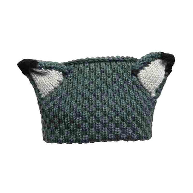 Peruvian Hand Knit Wool Fox Ears Ear Warmer Knit Headband, Headband - SetarTrading Hats 