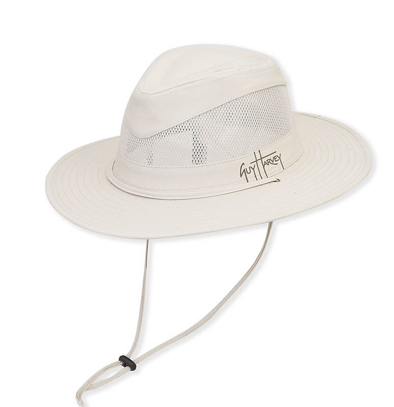 Mesh Crown Cotton Safari Hat - Guy Harvey®