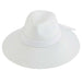 Toyo Straw Large Fedora Sun Hat Safari Hat Something Special Hat HS4324WH White  