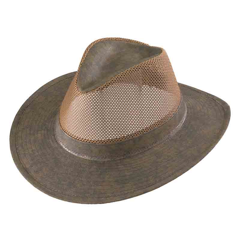 Henschel Mesh Breezer Hiker Crushable Cappello Uomo – Fascia In Pelle, UPF 50, Made In USA - 2