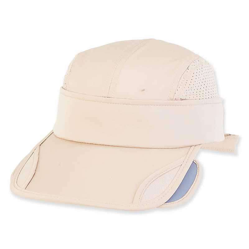 Convertible Woman's Cap with Side Shades - Guy Harvey Cap Guy Harvey HG919A bg Beige Small (56 cm) 