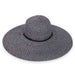 Sahara Wide Brim Sun Hat with Chin Cord - Sun 'N' Sand Hats Wide Brim Sun Hat Sun N Sand Hats HH1009B bk Black Medium (57 cm) 