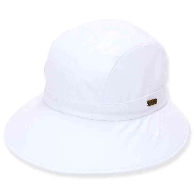 Cotton Souwestern Summer Hat - Sun 'N' Sand Hats Facesaver Hat Sun N Sand Hats hh1391C White OS