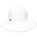 Sewn Ribbon Packable Shapeable Sun Hat - Sun 'N' Sand Hats Wide Brim Hat Sun N Sand Hats HH1439C wh White Medium (57 cm) 