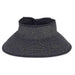 Metallic Tweed Wrap Around Sun Visor Hat - Sun 'N' Sand Hats, Visor Cap - SetarTrading Hats 