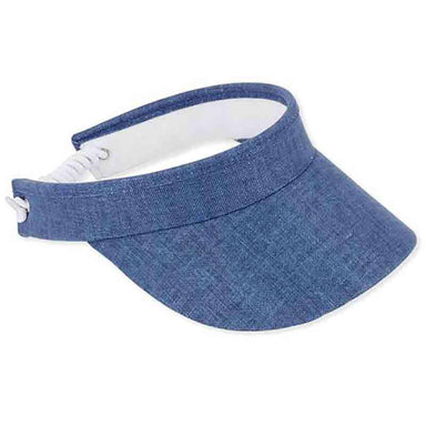 Cotton Linen Sun Visor with Coil Closure - Sun 'N' Sand Hats, Visor Cap - SetarTrading Hats 