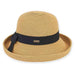 Montrose Up Turned Brim Summer Hat - Sun 'N' Sand Hats Kettle Brim Hat Sun N Sand Hats hh1793B tn Tan tweed M/L (58 cm) 