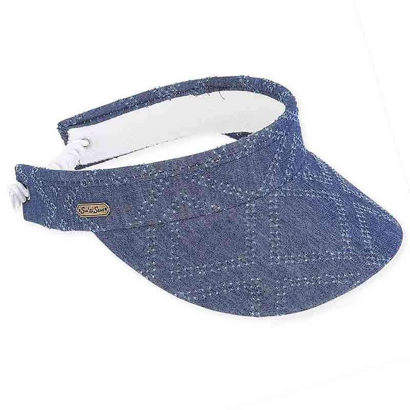 Hailey Denim Sun Visor with Coil Closure - Sun  display picture 3