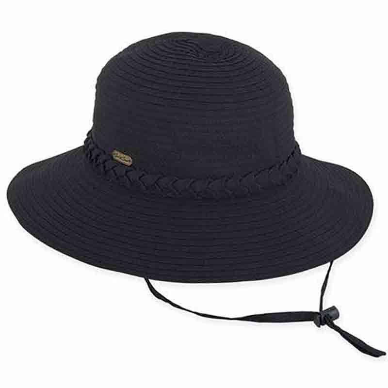 Charlie Ribbon Bucket Hat with Chin Cord - Sun 'N' Sand Hats, Wide Brim Hat - SetarTrading Hats 