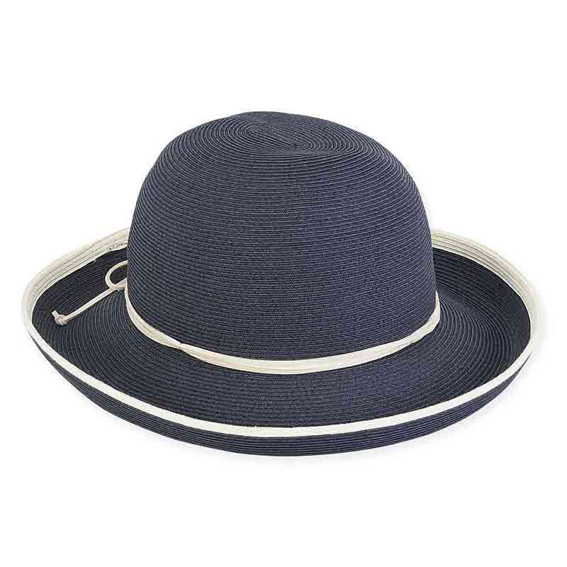 Ginger Fine Braid Up Turned Brim Hat - Sun 'N' Sand Hats, Kettle Brim Hat - SetarTrading Hats 