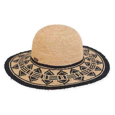 Scarlett Organic Raffia Floppy Hat - Sun 'N' Sand Hats Wide Brim Sun Hat Sun N Sand Hats hh2114A nt Natural M/L (58 cm) 