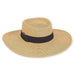 Chitre Flat Crown Summer Gaucho Hat - Sun 'N' Sand Hats Bolero Hat Sun N Sand Hats hh2141B tt Toast Medium (57 cm) 