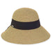 Murcia Braid Straw Bucket Hat - Sun 'N' Sand Hats Cloche Sun N Sand Hats HH2159A tn Tan Tweed Medium (57 cm) 