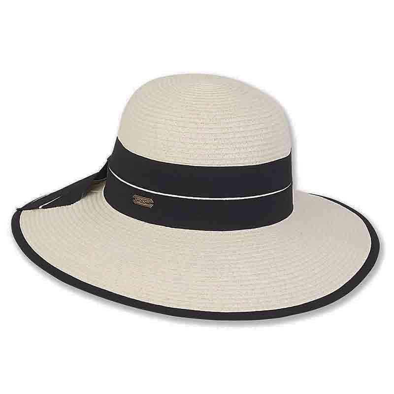 Maya Braid Floppy Hat - Sun 'N' Sand Hats Wide Brim Hat Sun N Sand Hats hh2160a iv Ivory Medium (57 cm) 