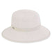 Kimi Backless Small Brim Facesaver Hat - Sun 'N' Sand Hats Facesaver Hat Sun N Sand Hats HH2170A tp Taupe Medium (57 cm) 