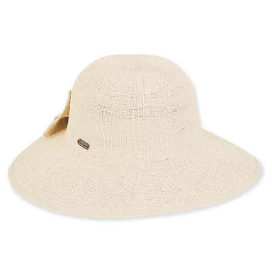 Sophia Bangkok Toyo Backless Sun Hat - Sun 'N' Sand Hats Facesaver Hat Sun N Sand Hats hh2172A nt Natural Medium (57 cm) 