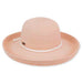 Lia Packable Up Turned Brim Sun Hat - Sun 'N' Sand Hats Kettle Brim Hat Sun N Sand Hats hh2177C Pink Medium (57 cm) 