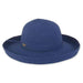 Maisie Up Brim Ribbon Sun Hat - Sun 'N' Sand Hats Kettle Brim Hat Sun N Sand Hats hh2201D nv Navy Medium (57 cm) 