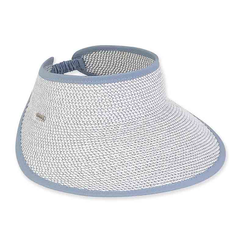 Tweed Wide Brim Sun Visor with Elastic Back Sun'N'Sand Hats