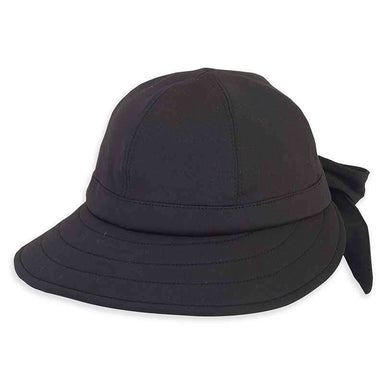 Clara Lycra® Floating Ball Ccaps - Sun 'N' Sand Hats Cap Sun N Sand Hats HH2259B bk Black M/L (58 cm) 